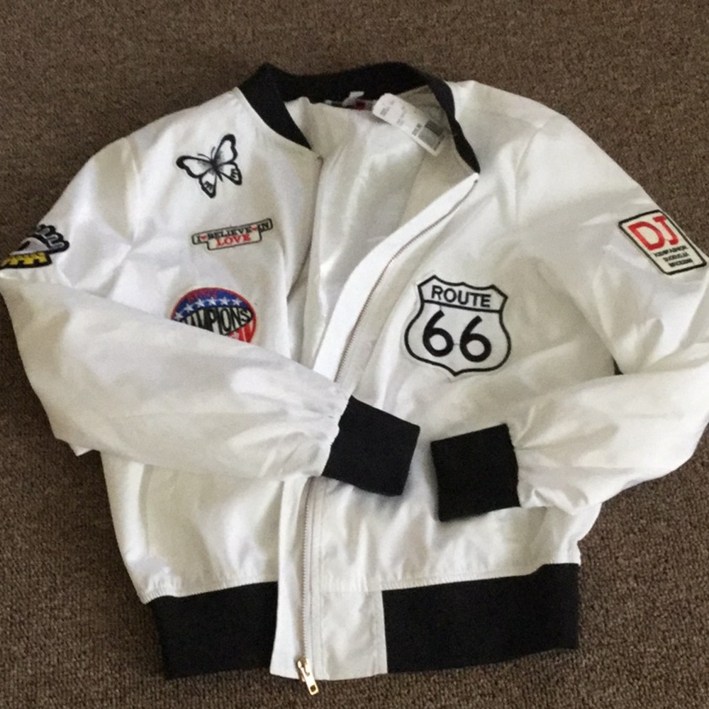 Casual jacket white super cute